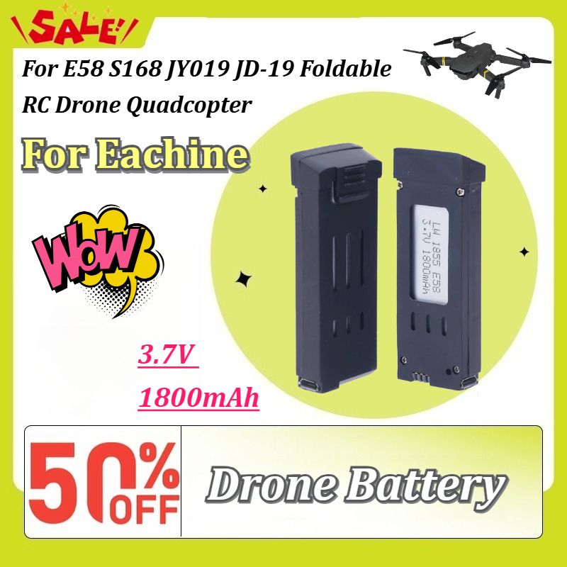Eachine Drone E58 - Nowa bateria litowa 3.7V 1800mAh do