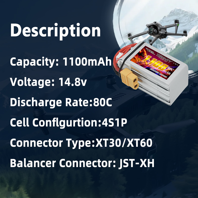 TERANTY 4S 1100mAh 80C/160C Ba – Drone Racing Battery recenzja i cena