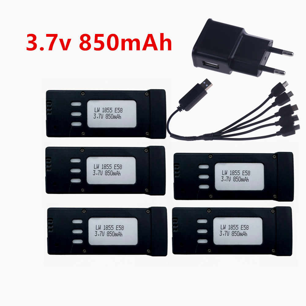 Akumulator litowy 3.7V 850mAh  – Eachine Drone E58 recenzja i cena