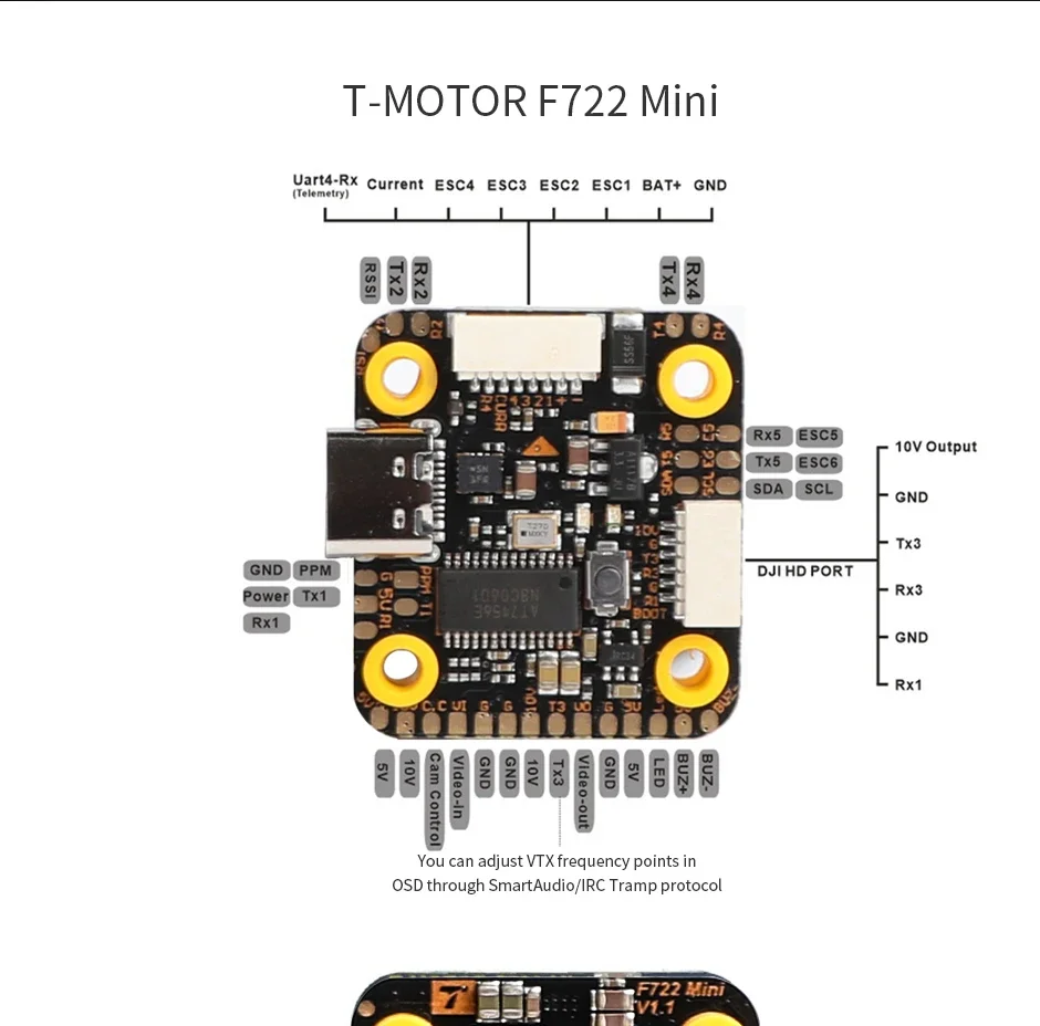 T-Motor MINI F7 FC & F45A 4w1  – Betaflight Fc F7 recenzja i cena